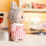 Labubu Idol Doll Shirt & Shorts Set – 17cm Plush Doll Clothes Two-Piece Outfit for DIY Styling, Play, and Gift Accessories
