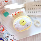 Labubu Doll To-Go Bag & Bedding Set – 17cm Plush Doll Accessories with Crossbody Carry Bags & Sleeping Bed for DIY Travel Play