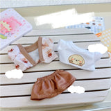 Adorable Doll Clothes Set for 17cm Labubu – Plush Outfit, Suit, Jumpsuit & Dress Accessories