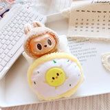 Labubu Doll To-Go Bag & Bedding Set – 17cm Plush Doll Accessories with Crossbody Carry Bags & Sleeping Bed for DIY Travel Play