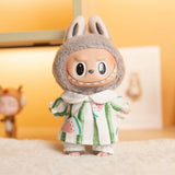 Labubu Idol Doll Shirt & Shorts Set – 17cm Plush Doll Clothes Two-Piece Outfit for DIY Styling, Play, and Gift Accessories