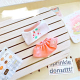 Labubu Doll Student Maid Dress Set – 17cm Plush Outfit with Uniform-Style Dress and Hairpin Accessories for Cute Collector Styling