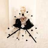 Labubu Doll Camellia Gauze Skirt Set – 17cm Plush Outfit with Heart or Bow Design & Suspender Pants for Pendant Doll Dress-Up