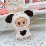 Mini Plush Doll's Animal Clothes Outfit Accessories Cute Capybara Elephant Duck Hoodie 17cm Labubu 10cm Idol Dolls DIY Clothing