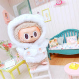 Adorable Doll Clothes Set for 17cm Labubu – Plush Outfit, Suit, Jumpsuit & Dress Accessories