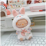 Mini Plush Doll's Animal Clothes Outfit Accessories Cute Capybara Elephant Duck Hoodie 17cm Labubu 10cm Idol Dolls DIY Clothing