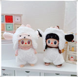 Mini Plush Doll's Animal Clothes Outfit Accessories Cute Capybara Elephant Duck Hoodie 17cm Labubu 10cm Idol Dolls DIY Clothing