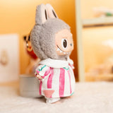 Labubu Idol Doll Shirt & Shorts Set – 17cm Plush Doll Clothes Two-Piece Outfit for DIY Styling, Play, and Gift Accessories