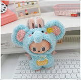 Mini Plush Doll's Animal Clothes Outfit Accessories Cute Capybara Elephant Duck Hoodie 17cm Labubu 10cm Idol Dolls DIY Clothing