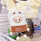 Labubu Doll To-Go Bag & Bedding Set – 17cm Plush Doll Accessories with Crossbody Carry Bags & Sleeping Bed for DIY Travel Play