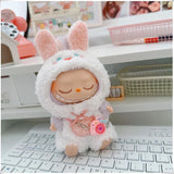 Mini Plush Doll's Animal Clothes Outfit Accessories Cute Capybara Elephant Duck Hoodie 17cm Labubu 10cm Idol Dolls DIY Clothing