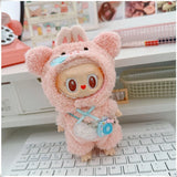 Mini Plush Doll's Animal Clothes Outfit Accessories Cute Capybara Elephant Duck Hoodie 17cm Labubu 10cm Idol Dolls DIY Clothing
