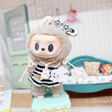 Adorable Doll Clothes Set for 17cm Labubu – Plush Outfit, Suit, Jumpsuit & Dress Accessories