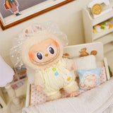 Adorable Doll Clothes Set for 17cm Labubu – Plush Outfit, Suit, Jumpsuit & Dress Accessories