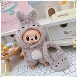 Mini Plush Doll's Animal Clothes Outfit Accessories Cute Capybara Elephant Duck Hoodie 17cm Labubu 10cm Idol Dolls DIY Clothing