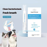 Cat Dental Hygiene Kit: Breath-Freshening Oral Cleanser with Edible Toothpaste and Finger Toothbrushes