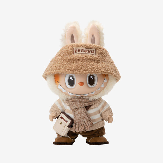 POP MART Labubu Dress Be Latte Vinyl Plush Doll – 38cm Original Collectible with Soft PP Cotton Filling | Cute Toy Figure for Decor & Gifts, 100% Genuine