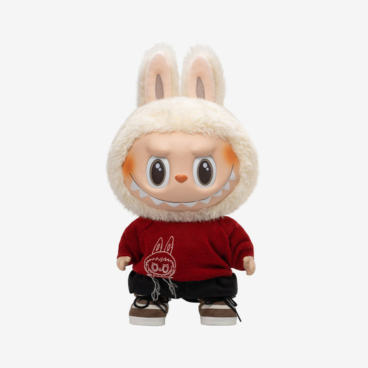 POP MART Labubu Best of Luck Vinyl Plush Doll – 14.9in Soft Collectible Figure with Embroidered Details | Cute Good Luck Toy Gift, 100% Genuine