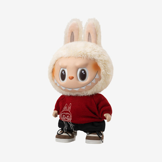 POP MART Labubu Best of Luck Vinyl Plush Doll – 14.9in Soft Collectible Figure with Embroidered Details | Cute Good Luck Toy Gift, 100% Genuine