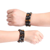 Men's Magnetic Tiger Eye & Hematite Stone Bracelet – Health Protection & Weight Loss Support | Fashion Jewelry