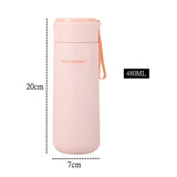 480ml Fashion Double-Walled Stainless Steel Vacuum Flask with Filter – High-Quality Portable Car Travel Thermal Bottle