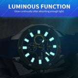 MEGIR Men's Fashion Sport Quartz Watch: Waterproof, Chronograph, Silicone Strap