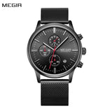 MEGIR Men's Luxury Quartz Watch: Waterproof Business Chronograph