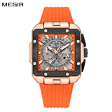 MEGIR Men's Fashion Military Quartz Watch: Large Dial, Chronograph, Luminous Calendar