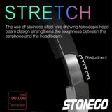 Stereo Bluetooth 5.1 Wireless Headset with Built-in Microphone, Foldable Design, Compatible with Tablets and Mobile Phones