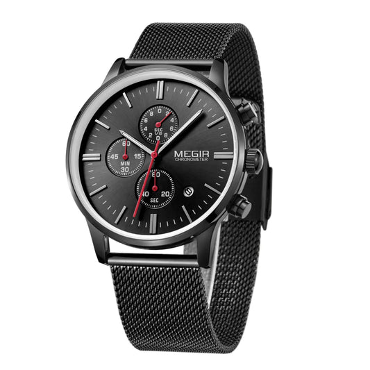 MEGIR Men's Luxury Quartz Watch: Waterproof Business Chronograph