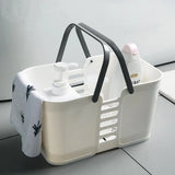 Portable Bathroom Shower Basket: Plastic Organizer for Bath Storage and Chancery