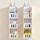 3-Layer Wall Hanging Storage Shelf: Bathroom Organizer