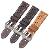 Vintage Cowhide Leather Watchband – 20mm/22mm Genuine Leather Strap for Amazfit GTR and Huawei Watches, Brown and Black