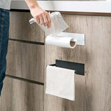 Wall-Mounted Kitchen Paper Towel Rack: Convenient Roll Paper Shelf