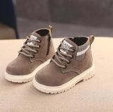 Casual Children's Boots: Stylish Leather, Anti-slip, Sizes 21-30 for Boys and Girls in Autumn/Winter