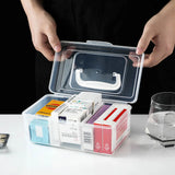 Compact Transparent Medicine Cabinet: Portable Storage for Home Medical Needs