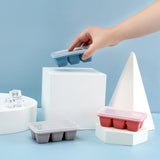 Silicone Ice Cube Maker: Creative Freezer Storage Solution with Lid for Homemade Ice Cubes