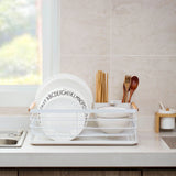 Sink Drain Bowl Rack: Dish Storage Shelf for Kitchen Countertop, Cupboard, or Table