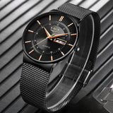 LIGE Luxury Women's Quartz Watch: Top Brand Waterproof Steel Wristwatch, Black Quartz Clock, Elegant Gift