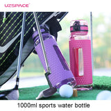 UZSPACE Gym Water Bottles: Leak-proof and Drop-proof, Portable Shaker Design for Outdoor Travel, Made of BPA-Free Plastic