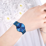 LIGE Fashion Luxury Women's Quartz Watch: Steel Mesh Strap, Ultra-thin  Casual Waterproof Wristwatch