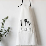 Waterproof Polyester Apron with Pockets: Ideal for Kitchen Use, Suitable for Men and Women