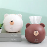 Adorable Bear Tissue Box: Anti-Dust Container for Home Decor, Organizes Tissues with Charm in the Living Room