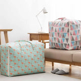 Stylish Extra-Large Foldable Storage Bag: Durable and Spacious for Home & Travel