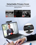 4K 8MP HD Webcam DW49 with Noise-Canceling Microphone, Privacy Cover, Tripod, Plug-and-Play USB Web Camera for Video Meetings