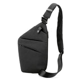 Compact Crossbody Bags for Men: Waterproof Chest Bag, Lightweight Messenger Bag with Reflective Strip, Ideal Mini Travel Bag