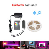 5M RGB LED Strip Light - Flexible RGB Tape, DC12V LED Strips with Innovative IR Bluetooth Music Controller