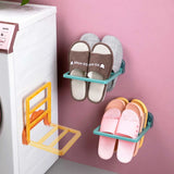 Foldable Wall-Mounted Shoe Rack: Seamless Storage Solution