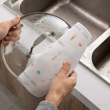 Convenient Disposable Cleaning Cloth: Absorbent Paper Towel Roll for Kitchen and Household Cleaning Tasks