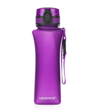 UZSPACE Water Frosted Design Bottles: BPA-Free, Creative Shaker Drink Bottle, Suitable for Couples and Kids